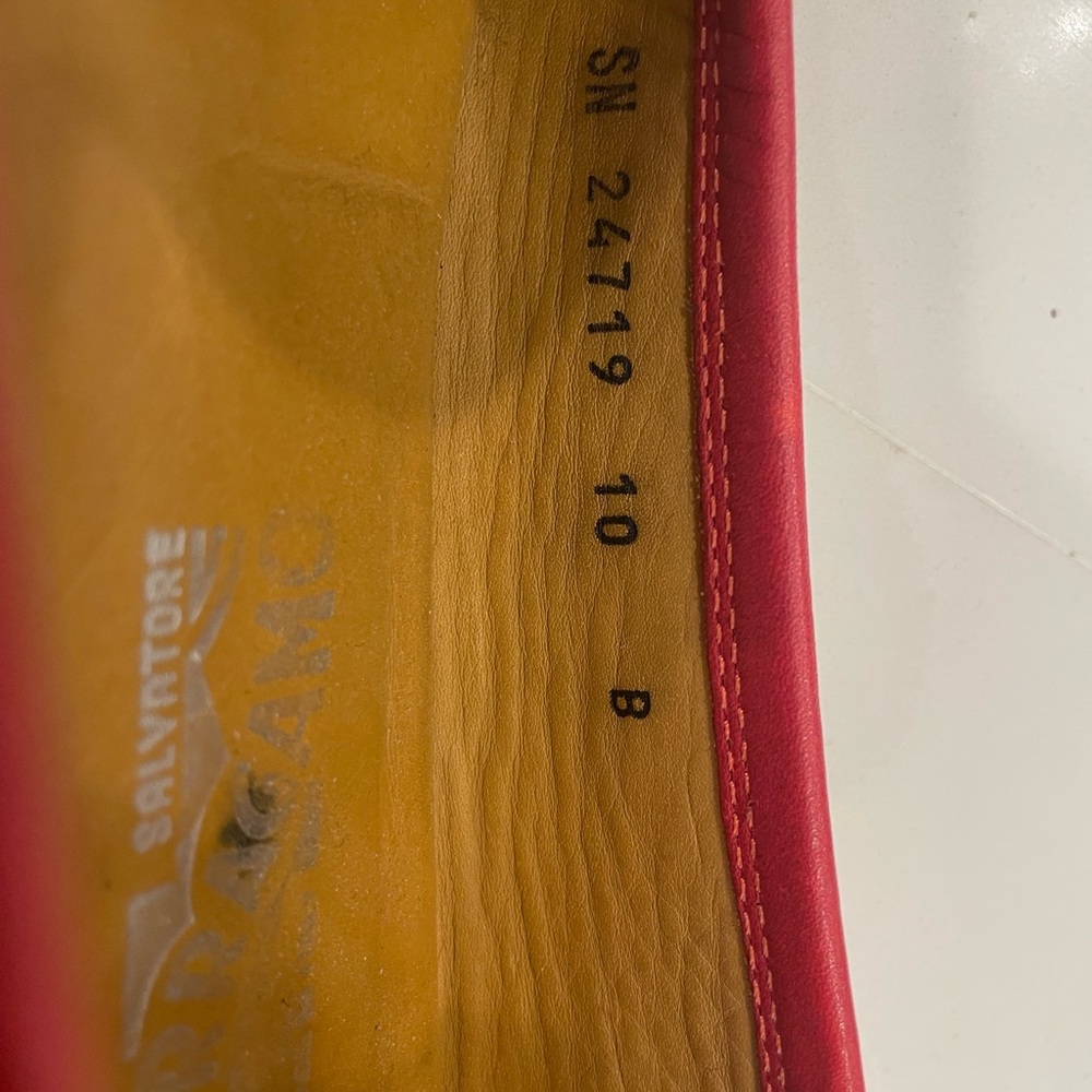 Salvatore Ferragamo Red Loafers - Picture 5 of 8